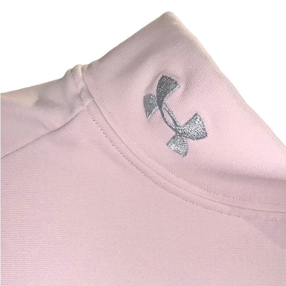 Under Armour light pink Coldgear turtleneck women’s shirt size LARGE L - Picture 3 of 15